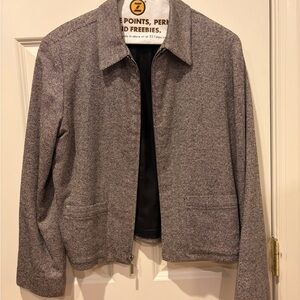 Liz Claiborne Stylish Gray Women’s Jacket, size Petite Medium